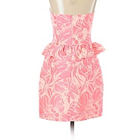 #97 Barbie Pink 80s Romantic Strapless Dress - Picture 7 of 7